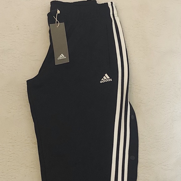 Adidas 3 stripe snap pants - Picture 1 of 4